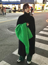 Guryane long balmaccan coat
