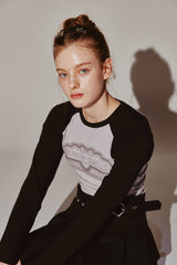 Signature Logo Graphic Reglan Long Sleeve Black