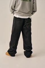 PINTUCK WIDE DENIM