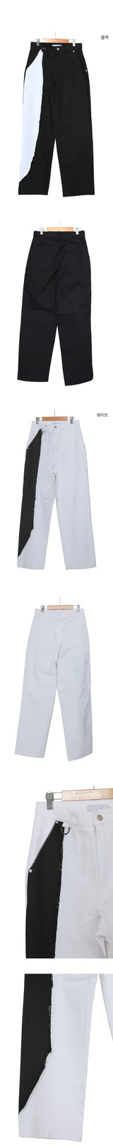 ハーフカラードパンツ / half colored pants