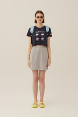 チェリーブラー半袖Tシャツ／CHERRY BLUR SHORT SLEEVE T-SHIRT [NAVY]
