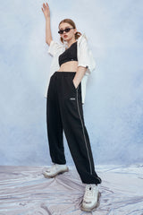 HIDE Cutting Sweat Pants (Black) (6570991648886)