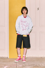 KIRSH X MISAKI KAWAI ARTWORK POINT HOODIE [MELANGE GRAY]