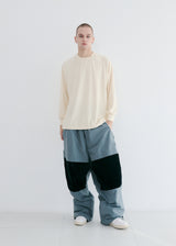 クラシックロゴテリーロングスリーブ / BSR2223FWPO087 CLASSIC LOGO TERRY LONG SLEEVE CREAM