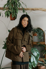 unisex suede jacket brown