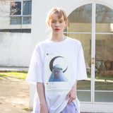 インスタグラムハーフTシャツ / 0 0 instagram half t-shirt - WHITE