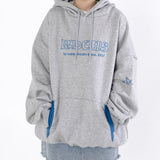 21 BASIC LOGO HOODIE [Gray] (6550289088630)