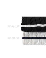 LMN cable Danjara cool short-sleeved knitwear (8 colors)