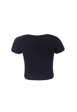 シャ ロゴクロップドTシャツ