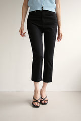 フラットクロップジーンズ / FLAT CROP JEANS / SLIM STRAIGHT PANTS