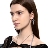 NO.474 [SILVER] ノットクロスピアス