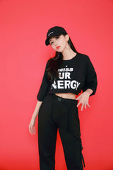 エナジーショートスリーブクロップTシャツ/TOP(7806) Energy Short Sleeve Crop Tee