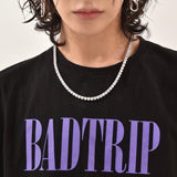 スネークテニスキュービックネックレス/blacklabel snake tennis cubic necklace