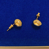Bean Earring_18k Gold Plating