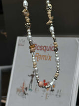 ASCLO Smile & Skull Beads Necklace (2color)