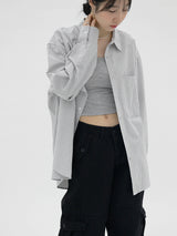 ヒーラインUネックTシャツ / Healline U Neck T-shirt (4color)