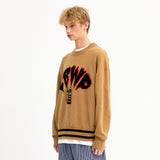 パンキングドッグニットセーター/PUKING DOG KNIT SWEATER (BEIGE)