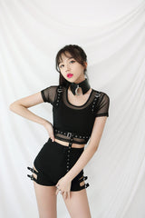 アイレットブラトップ / TOP(6587) eyelet bra top