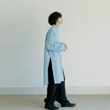 リネンロングシャツ / unisex long shirts bright denim