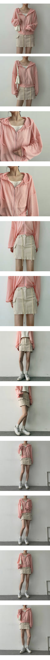 ポリウエストストラップカーゴミニスカート / Poli Waist Strap Cargo Mini Skirt