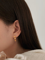[925silver] メロディーハートピアス / [925silver] Melody heart earrings