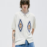 チマヨパターンニットカーディガン / CHIMAYO PATTERN KNIT CARDIGAN CREAM
