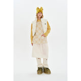 CHERRY CROP STRING DOWN VEST [IVORY]