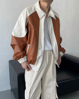 90's コーティングレザージャンパー / 90's Coating Leather Jumper (2 colors)
