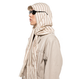 ストライプフードウィズスリーブマフラー / STRIPE HOOD WITH SLEEVE (4449180614774)