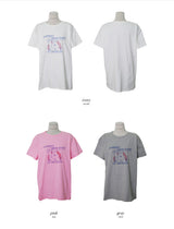 ベアプリント半袖Tシャツ (3color)