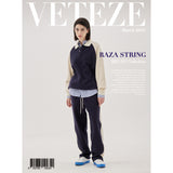 ラザストリングカラースウェットシャツ / Raza String Collar Sweatshirt (3color)