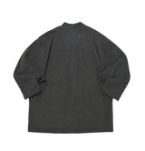 WARM-FLEECE HERITAGE CARDIGAN (Charcoal) / ウォームフリースヘリテージカーディガン