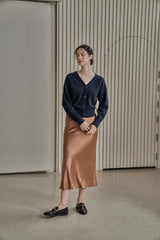 シーモアスカート/SEYMOUR SKIRT_BROWN