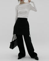 スカートパンツ / black skirt pants