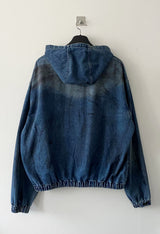 Aceite set up denim hood jacket