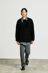 3 pocket loose fit knit black (6615483547766)