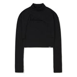 Layered Wrap Bolero Set [BLACK] (6638356004982)