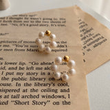 フレッシュウォーターパールフラワーボールゲストシルバーニードルピアス / ori Freshwater Pearl Flower Ball Guest Silver needle Earrings