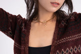 ロゴバーウィズドロップチェーンチョーカーネックレス/Logo bar with drop chain choker necklace