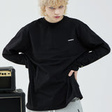 オーバーフィット M ロングスリーブT/OVERFIT M LONG-SLEEVED T-BLACK