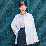 リネンビックオーバーシャツ/LinenLinen Big Overfit Crayon Stripe Shirt S81 Light Lilac