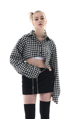 カットアウトミニスカート/CUT OUT MINI SKIRT