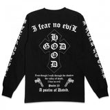 I FEAR NO EVIL LS TEE - BLACK (GLOW IN THE DARK) (6635535270006)
