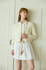 TIDY ROUND TWEED JACKET