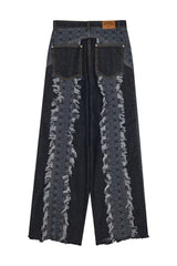 Wind Vagabond Denim Pants Black