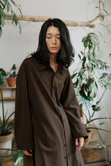 unisex jungle long shirts brown