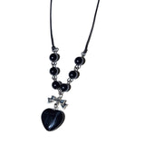 Heart ribbon ball (black)