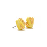 Holiday daily square ceramic earring(YG) (6642402033782)