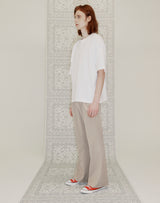 YELLOW TAP OVERSIZED T-SHIRT WHITE (6691421290614)