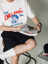 DAKYAM 2023 S/S Let's Chill Dude Retro Sandwich Kids Head T-Shirt